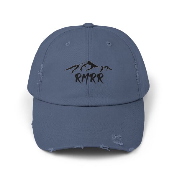 RMRR B&W Logo Unisex Distressed Cap