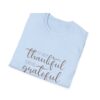 Thankful, Grateful & Blessed Unisex Softstyle T-Shirt - Image 89