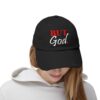 But God Unisex Distressed Cap - Image 4