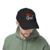 But God Unisex Distressed Cap - Image 6